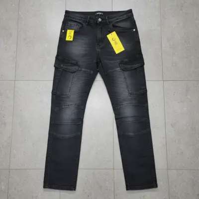 Stylish & Premium 6 Pocket Denim Cargo Pant
