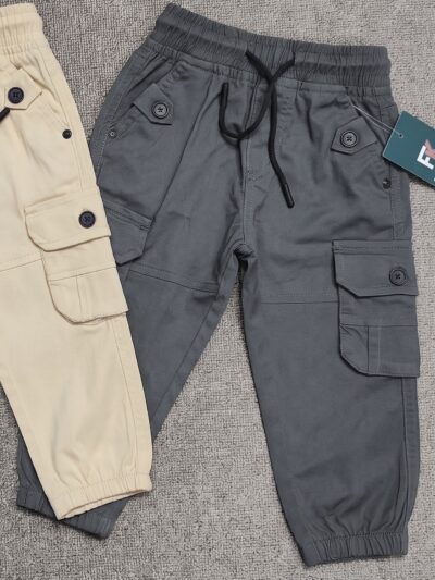 Most Demanding & Unique Kids Kaizer Cotton 6 Pocket Joggers Pant ( 1 PIS )